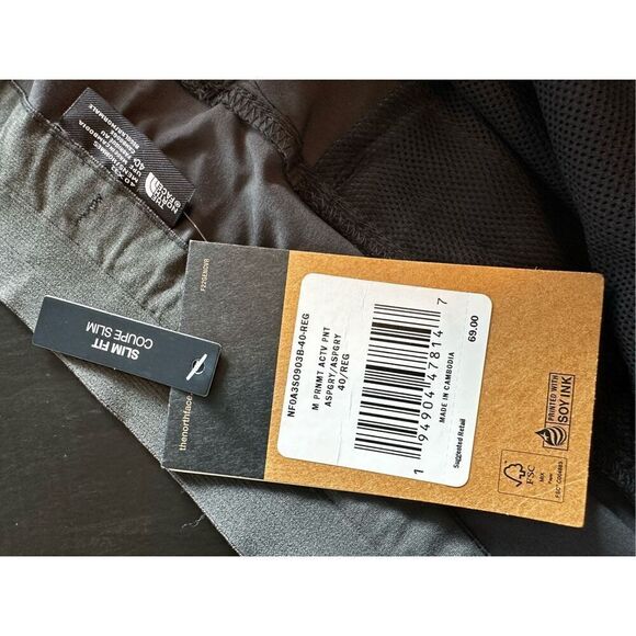 NWT The North Face Paramount Active Pants Asphalt Grey Men’s Sz 40x32 - Picture 6 of 6